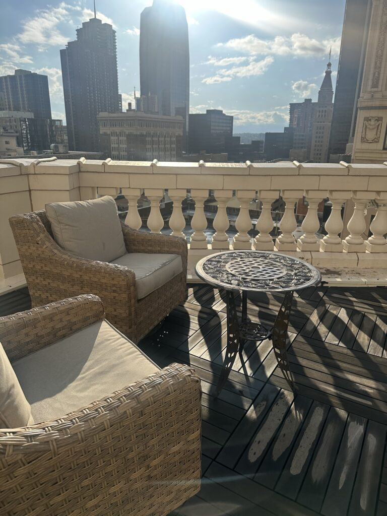 Balcony workspace